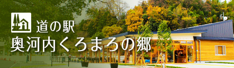 大バナー道の駅奥河内くろまろの郷