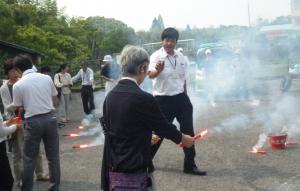 「マイカー点検教室」講座の様子