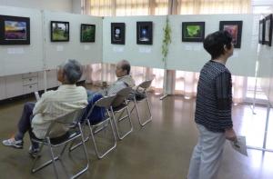 「加賀田公民館まつり」加賀田写友会　展示の様子