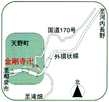 金剛寺地図