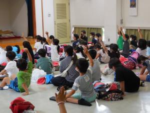 三日市小学校　公民館見学の様子