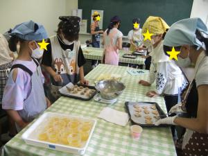 子どもお菓子教室クッキーを焼く前の写真