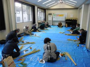 注連縄作り12月26日