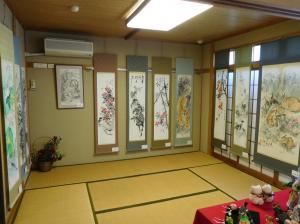 水墨画「蘭」の作品