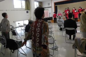 活動発表会「いきいき歌体操三日市」発表の様子
