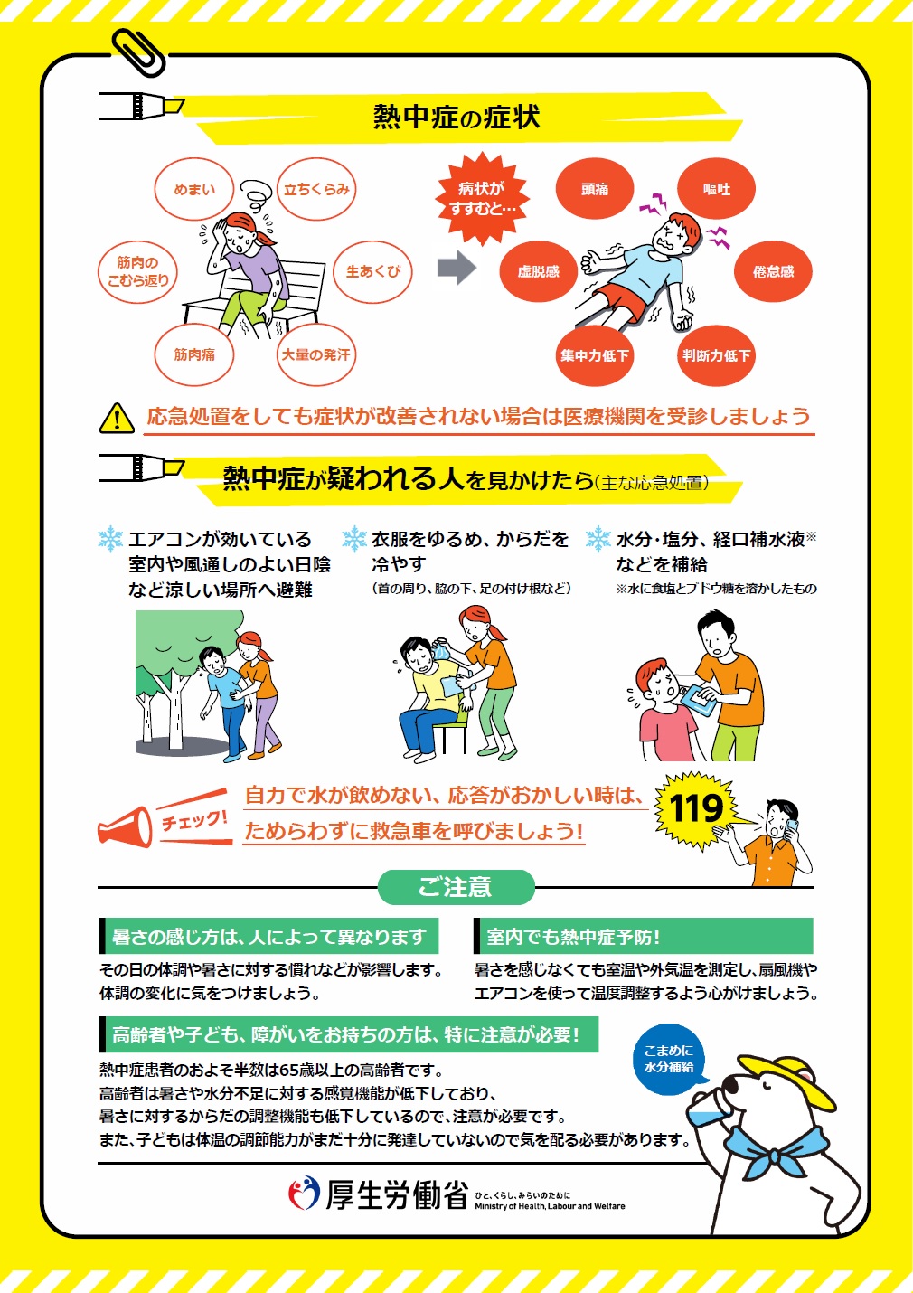 熱中症の症状