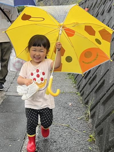 雨の日も楽しいね