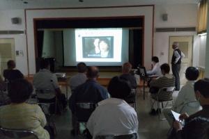 「語り部から大震災の教訓を学ぶ」講座の様子