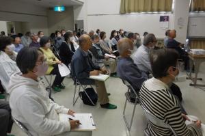 「語り部から大震災の教訓を学ぶ」講座の様子