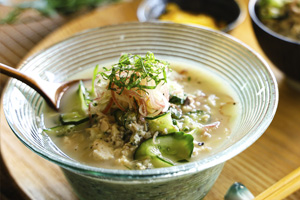 サバ缶で冷や汁