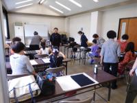 書道体験中
