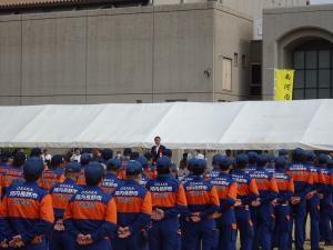令和6年度大阪府消防協会南河内地区支部総合訓練及び支部長表彰式
