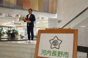 初登庁セレモニー(庁内)