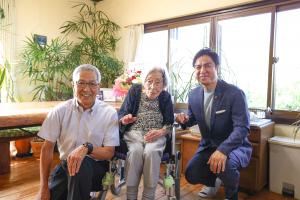 市内最高齢者訪問（市内）