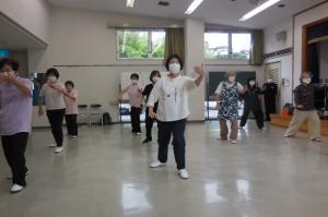 三日市公民館クラブ「楽悠太極拳」舞台発表