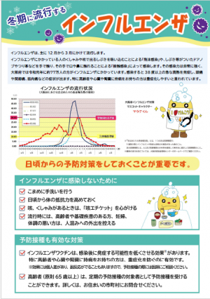【大阪府】インフルエンザチラシ（表）