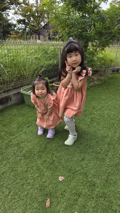 姉妹でハイポーズ！