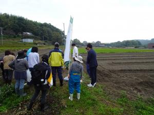 奥河内くろまろの郷小麦生産視察(市内)