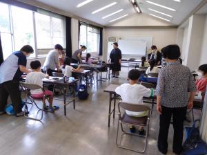 天野小学校3年生の公民館見学