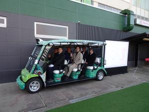 「クルクル」自動運転出発式（市内）