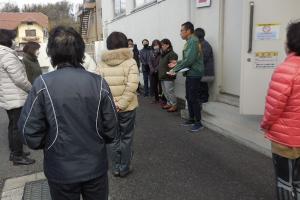 三日市公民館　自衛消防訓練の様子