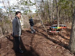 大阪千代田短期大学「ちよたんパーク」視察（市内）