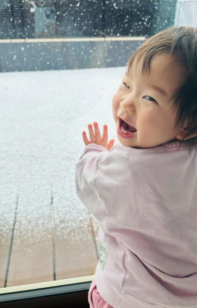 初めての雪！