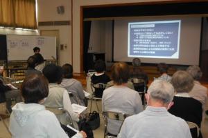 「地震と津波に備える」講座の様子