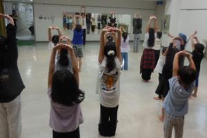 キッズステップダンス　初回の様子