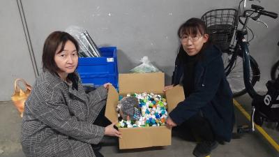 明治安田生命ペットボトルキャップ寄付