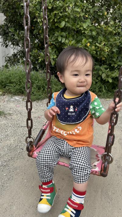 近所の公園で！