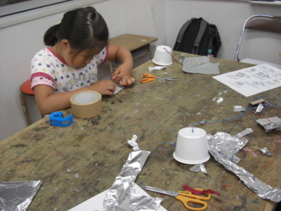 夏休み子ども工作教室『紙コップロボットを作ろう』平成29年7月29日実施報告の画像2