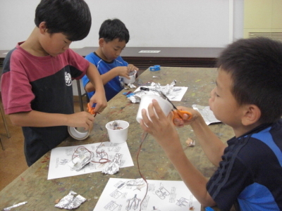 夏休み子ども工作教室『紙コップロボットを作ろう』平成29年7月29日実施報告の画像3