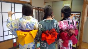 浴衣の着付け一日体験の様子4