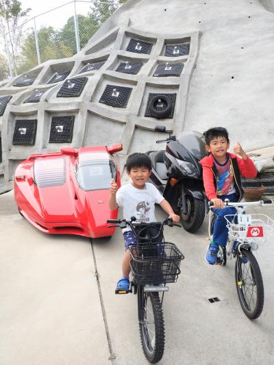 コマなし自転車に乗れるようになった兄弟