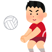 バレーボール選手の絵