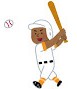 野球選手の絵