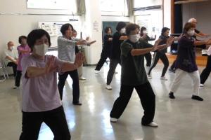 活動発表会「楽悠太極拳」発表の様子