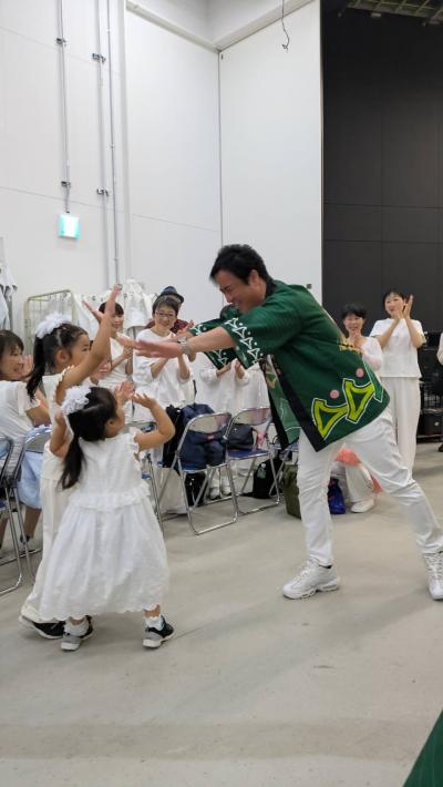 市長とハイタッチ!