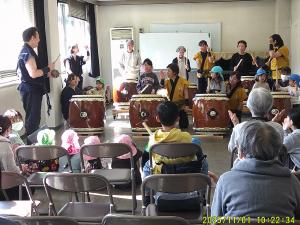 和太鼓にふれあう体験