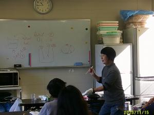 シャボン玉を手で何回つけるかな？