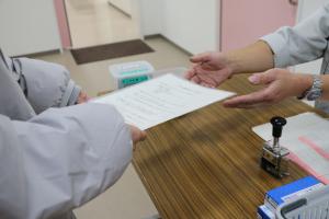 集団がん検診受付