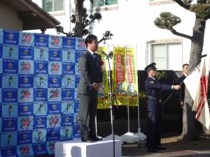 河内長野警察歳末警戒発隊式