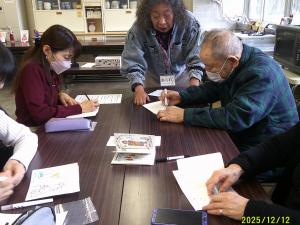 似顔絵に挑戦中