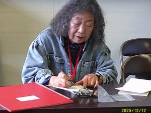 参加者に頼まれて似顔絵を描きました。