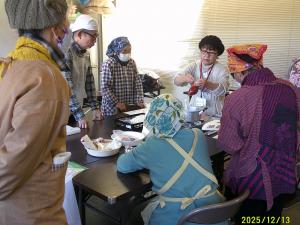 トマト味のパスタ