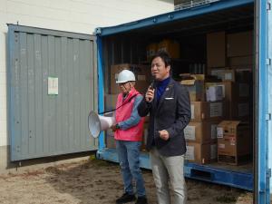 楠小学校区つながろ会自主防災会防災訓練