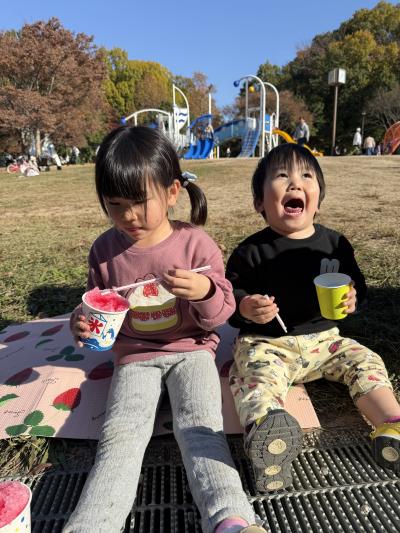 冬にかき氷とアイスクリーム(^^)