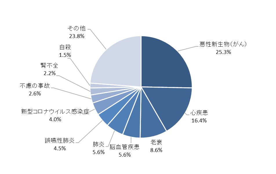 府の死因割合