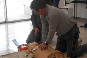 「救命入門コース」講座の様子